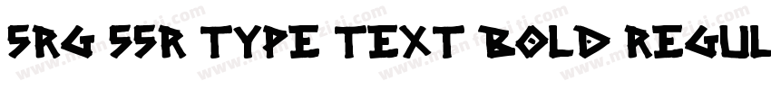 SRG SSR Type Text Bold Regular字体转换